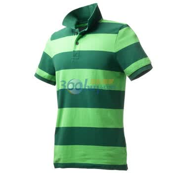 Giordano佐丹奴 Polo 男撞色自由间修身珠地Polo 01011008 绿宝石色 S