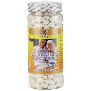 天然 补钙 康纽莱液体钙软胶囊300粒（充分补充钙质）
