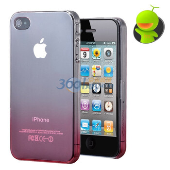 哈密瓜（hamimelon） HM0111 DUO幻影渐变UV系列 iphone4保护套 外壳 保护壳 酒红 送防尘塞贴膜