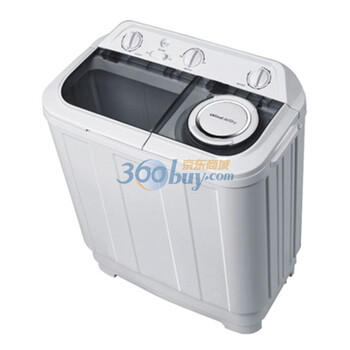 现代（HYUNDAI)XPB70-7018SL 7公斤半自动洗衣机（面板灰色，机身白色）