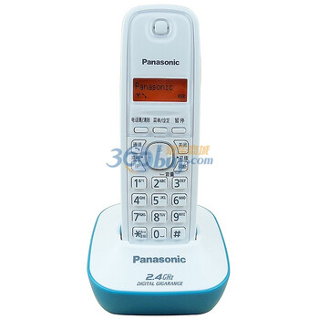 松下(Panasonic) KX-TG12CN-1 2.4G 数字无绳电话机（湖水蓝）