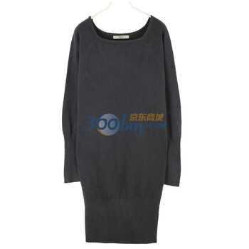 韩都衣舍 韩国连衣裙春季新品新年春装女纯色长款连衣裙GY1067 灰色 均码