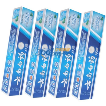 云南白药牙膏益齿白（激爽薄荷型）65g*4支