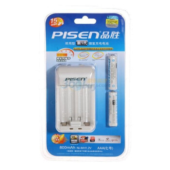 品胜（PISEN）“新一代”数码宝充电套装（数码宝充电器+800mAh 新一代AAA镍氢充电电池*2）