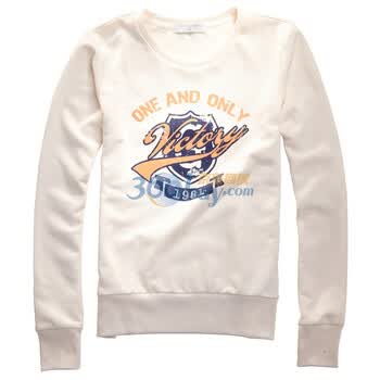 Giordano佐丹奴 外套 女跨越梦想印花CVC卫衣 01391510 白色 XL