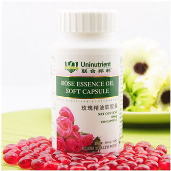 联合邦利玫瑰精油软胶囊100粒 调节内分泌 延缓衰老