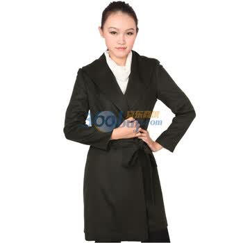 LANDI蓝地官方 100%纯羊毛大衣四色入连领短大衣 LID-308 黄绿 XXL