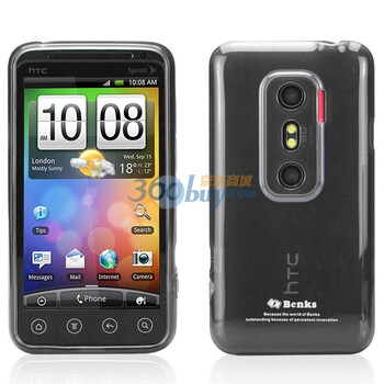 邦克仕（Benks）Magic Jelly移动数码产品专用保护壳（适用于HTC EVO 3D透黑色）