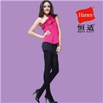 Hanes恒适80D细抽条天鹅绒连裤袜 深灰色 F