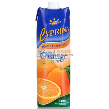 Cyprina塞浦丽娜天然橙汁1L*4盒