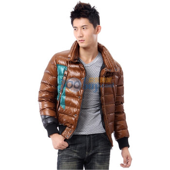 雅鹿 男士 情侣装亲子装休闲 短款羽绒服 ^@^YM19250 宁棕 185/100A(XL)