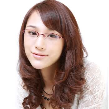 爱家防辐射眼镜AJHJ-08合金红色淑女风格