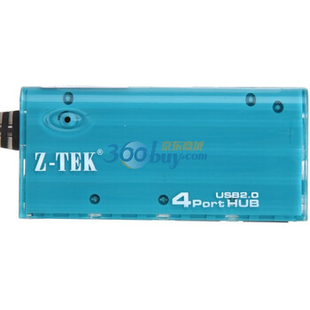 力特（Z-TEK） ZE547 超薄USB2.0四口集线器 蓝色