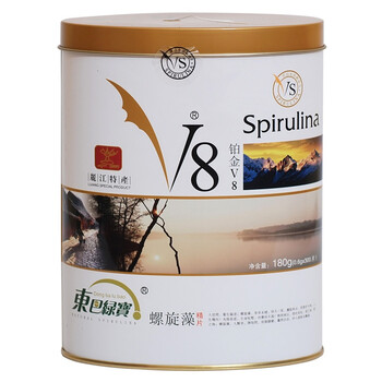 东巴绿宝V8天然原料优选螺旋藻精片180克300片高含量