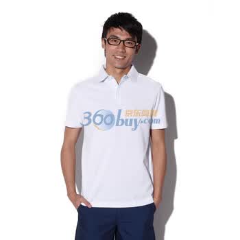 Giordano佐丹奴 Polo 男大气拼布领品质Polo 01011015 白色 M