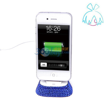 萝莉（LOLI）iphone4水钻底座　蓝色