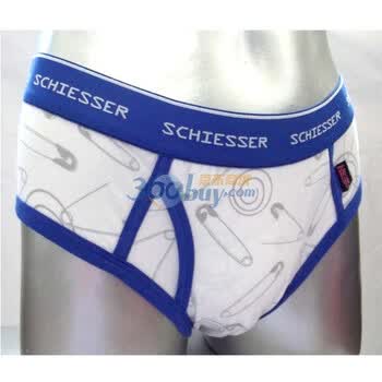 Schiesser舒雅 男士纯棉针织三角内裤(35-1530) 白色 XL