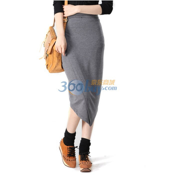 Rosas Mode欧美风格不规则剪裁女裙半身裙R1524231 灰色 L