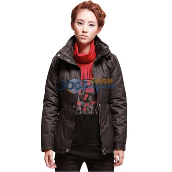 久拉拉JIULALA 2011冬装新款 女短款 收腰显瘦 棉衣 棉服 J104M094 黑色 XL