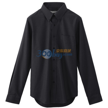 Giordano佐丹奴 衬衫 男干练防皱净色衬衫 01041512 黑色 S