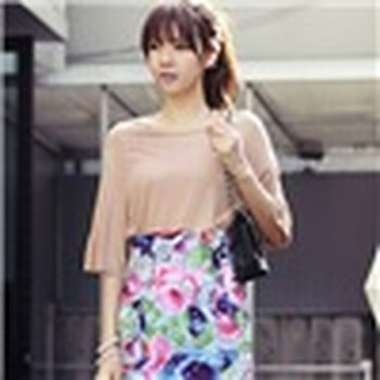 时尚起义 夏装韩国进口百搭纯色中袖T恤 女584939 姜黄色 one