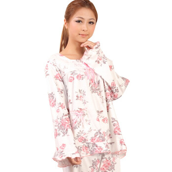 好家猫 日韩新款清新花朵女士棉质家居服DXSYJ1188 红色 XL