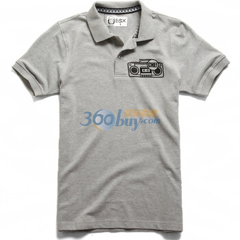 Giordano佐丹奴BSX Polo 男MINI CHE经典头像印花POLO 04011100 深灰 S