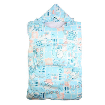 童泰 F3173 宝宝用品 活胆戴帽带护肩睡袋送枕头 婴儿童装用品 蓝色 均码