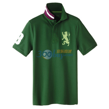 Giordano佐丹奴 Polo 男炫彩狮王修身POLO 01012180 绿色 XL