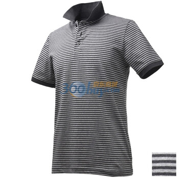 Giordano佐丹奴 Polo 男彩棉细横间平纹POLO 01010008 深灰 M