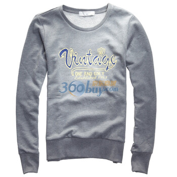 Giordano佐丹奴 外套 女跨越梦想印花CVC卫衣 01391510 浅灰色 XL