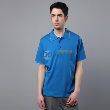 芙兰克尼 Franck Namani 2012春夏新品航海风格男款T恤领短袖套衫 111FN12305 蓝色 XXXL
