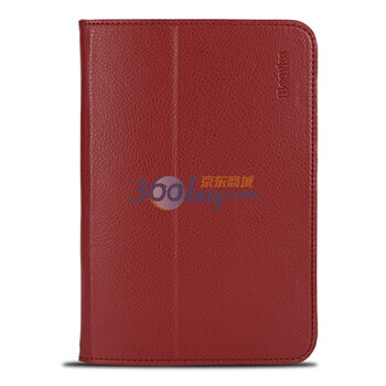 邦克仕（Benks）SAMSUNG Galaxy Tab/P6800 红色 超薄皮套Magic Pancake移动数码产品专用保护套