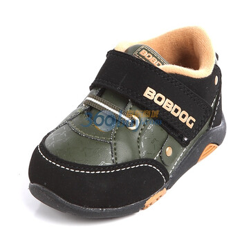 巴布豆BOBDOG冬季潮流婴儿鞋B1503891 军绿色 24(145mm)