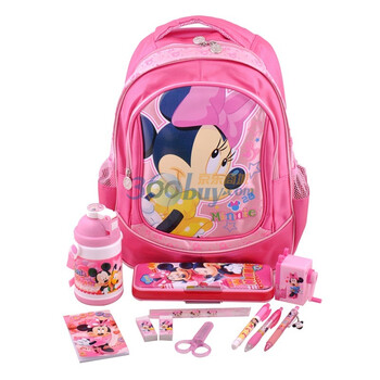 迪士尼/Disney 书包文具开学礼盒12件套装 RE595 两色可选 粉色