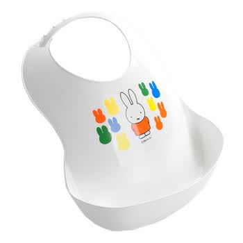 米菲miffy 宝宝吃饭塑料围兜耐热60℃ JC94439