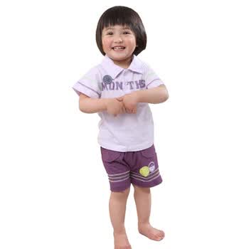 婴之谷 仲夏轨道反领半开套 T5618 紫色 36个月