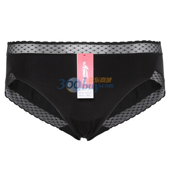 爱慕新品超细内裤中腰三角裤AM22A71 黑色 90