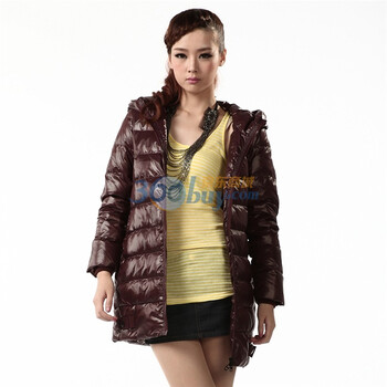 波司登旗下 2011新款 冰洁羽绒服 女式简约时尚中长款 BG11160紫色185/104A(XXXL)