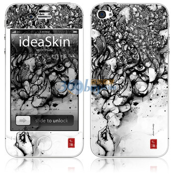 ideaSkin iPhone 4 墨 鲤 手机外壳保护套皮贴膜 CJKC702079