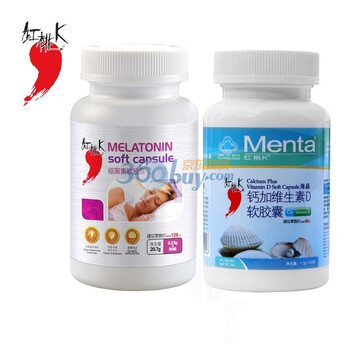红桃k褪黑素软胶囊90粒+钙加维生素D软胶囊60粒