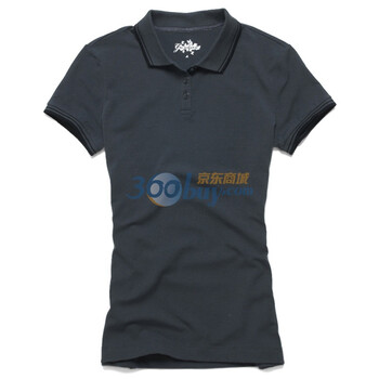 Giordano佐丹奴 Polo 女撞色边弹力平纹POLO 01310112 灰色 M