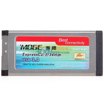 魔羯 (MOGE) MC512 ExpressCard/34 USB3.0卡(Slim)（NEC芯片，短卡不露头）