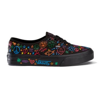 VANS万斯 VN-0NJVL7C Authentic(Hello Kitty) 女士秋冬板鞋 黑色 36