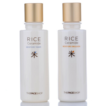 菲诗小铺 The face shop迪肤适 大米美白保湿调理乳液150ml+补水爽肤水150ml 1003414798