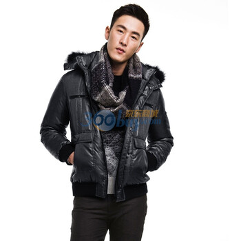 PEACEBIRD太平鸟羽绒服80810446024 深灰色 XXL