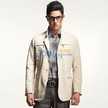 马基堡MGB 卡其色男士商务休闲款便装8918205-38 185/104A/XL