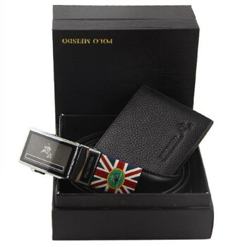 POLO MEISDO英国保罗新款精致礼盒皮带加头层牛皮钱包P98-98 款式二 均码