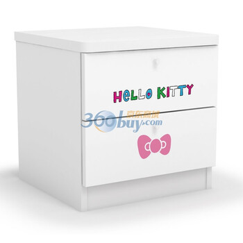 酷漫居 Hello kitty 高档家具 KT蔷薇物语 床头柜 家具品牌 儿童家具 爱洛粉红 床头柜