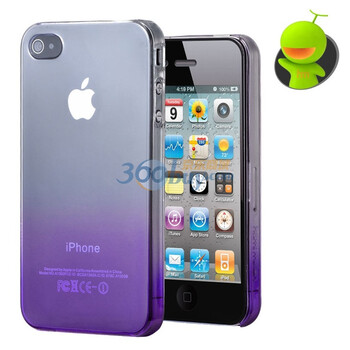 哈密瓜（hamimelon） HM0115 DUO幻影渐变UV系列 iphone4保护套 外壳 保护壳 紫色 送防尘塞贴膜
